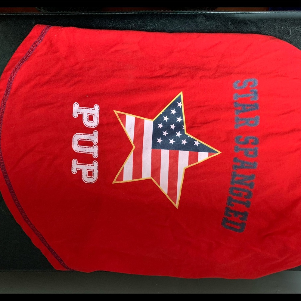 Star Spangled Pup Dog Shirt